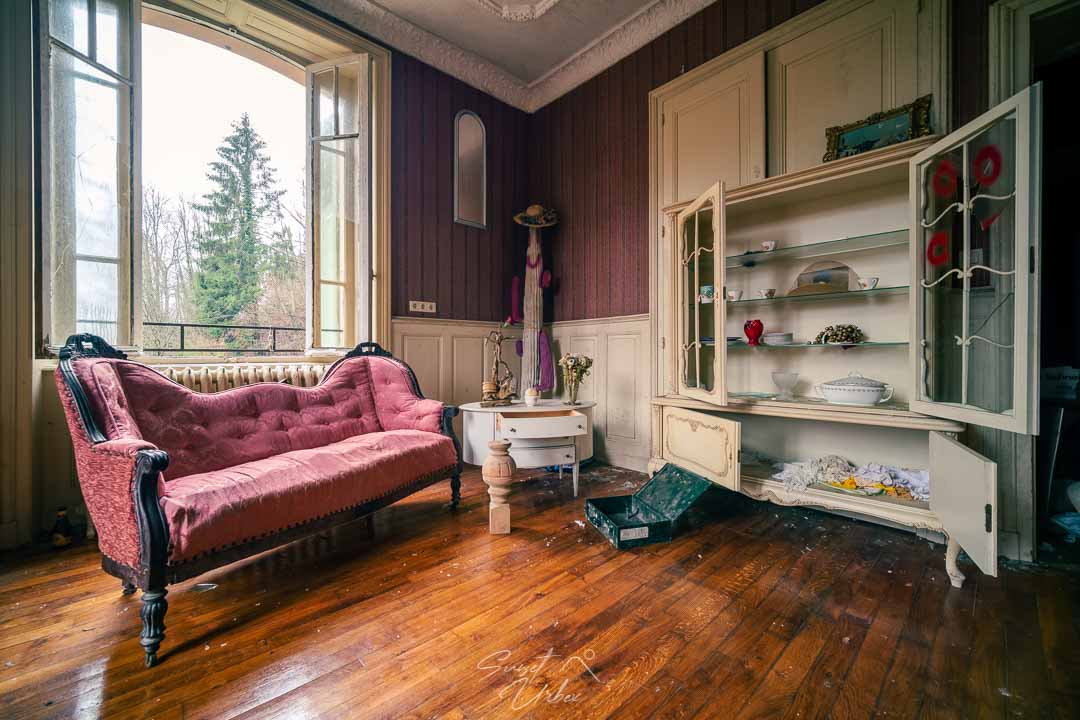 à l'intérieur du château banana