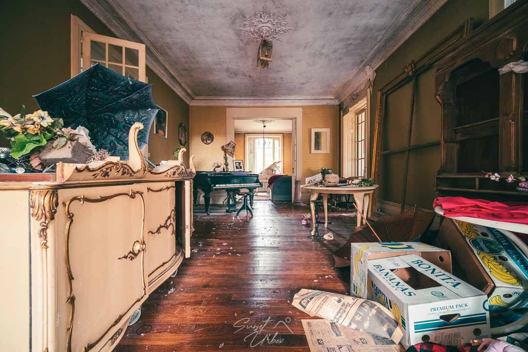 à l'intérieur du château banana