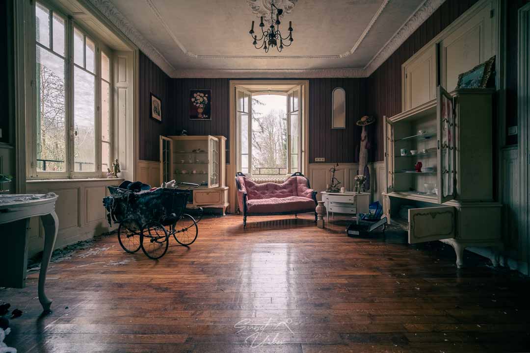 à l'intérieur du château banana