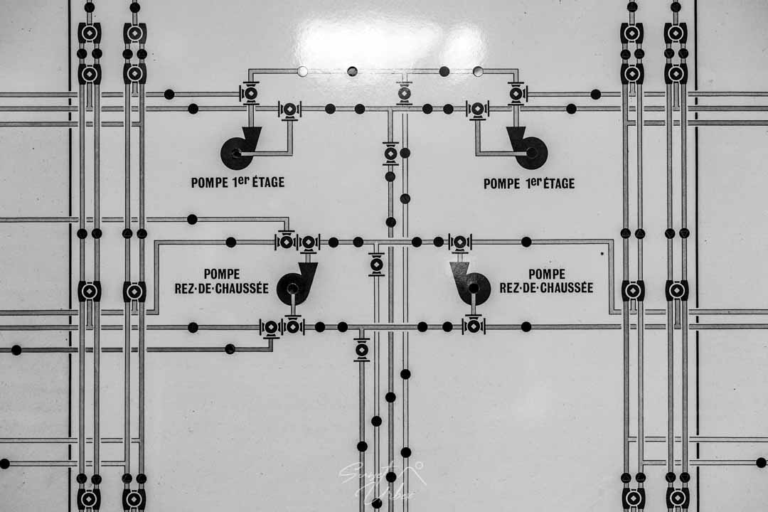 panneau de contrôle à la wine cellar