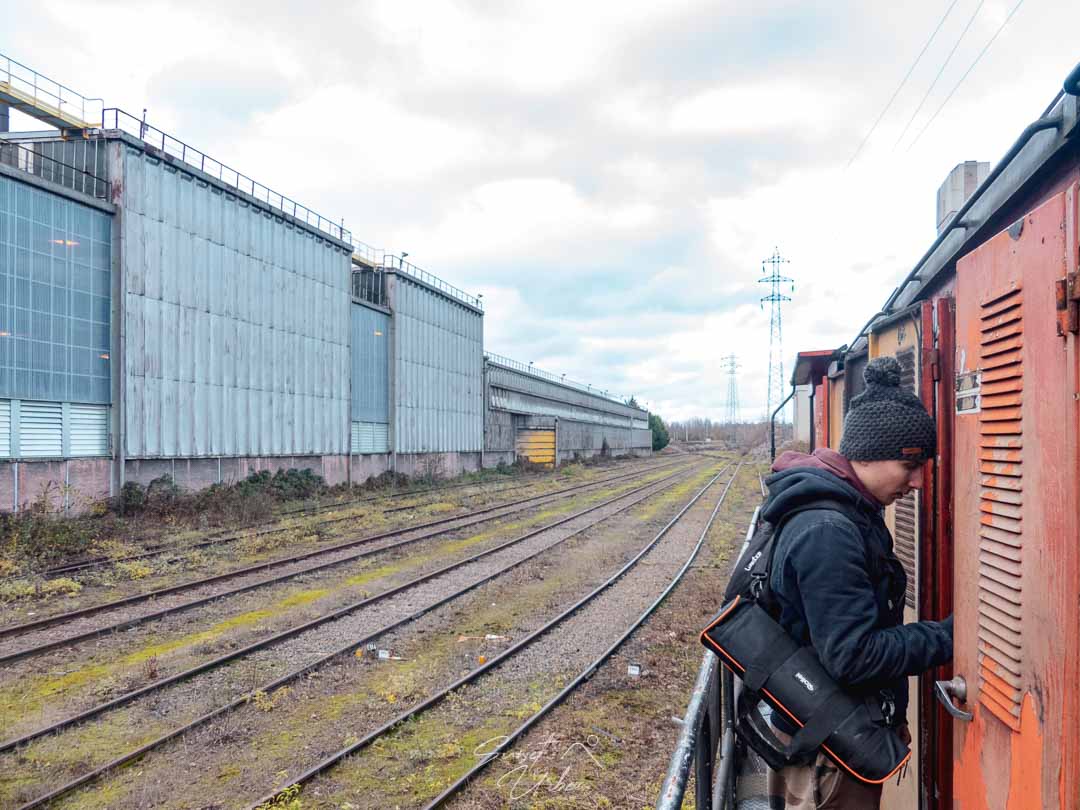 parc ferroviaire à la cimenterie Poyaud