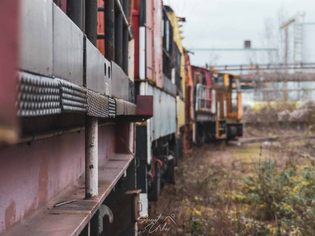 parc ferroviaire à la cimenterie Poyaud
