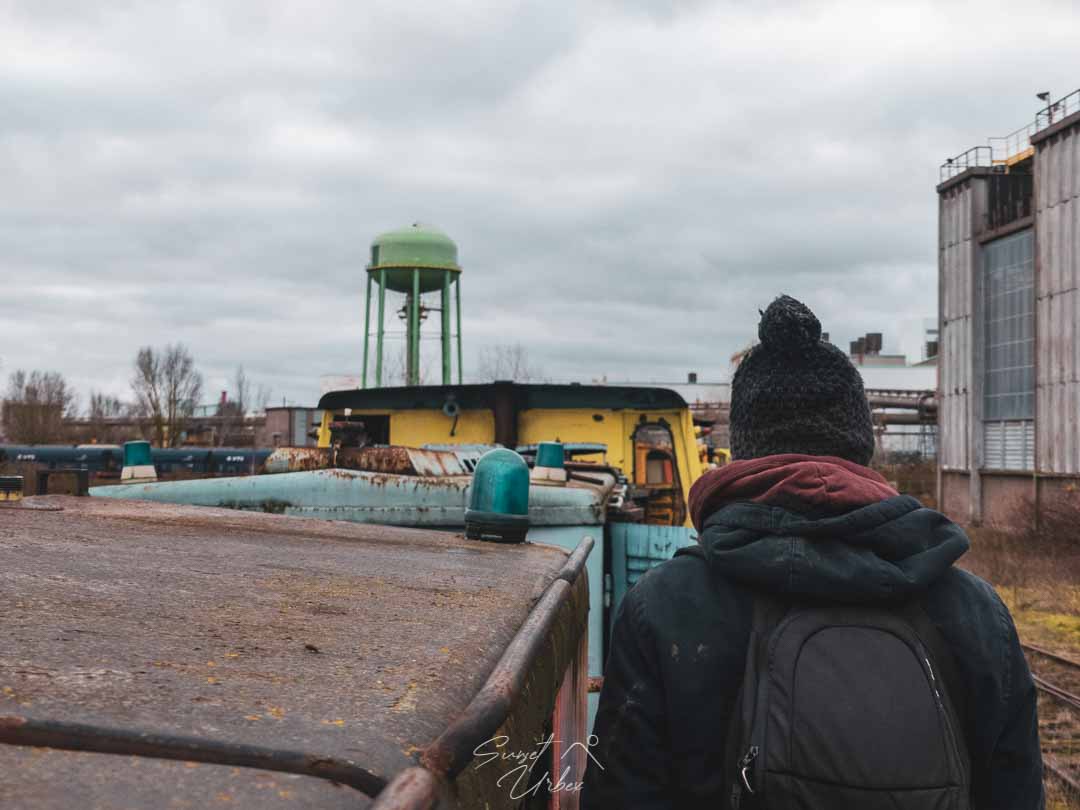 parc ferroviaire à la cimenterie Poyaud