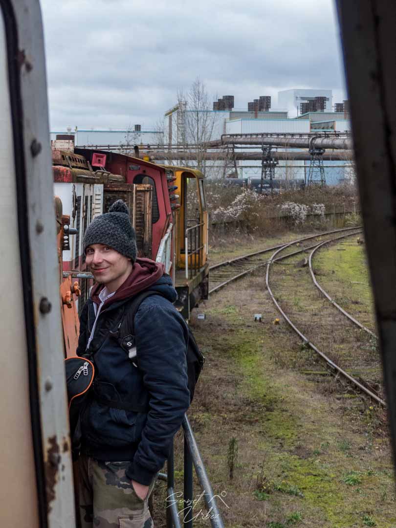 parc ferroviaire à la cimenterie Poyaud