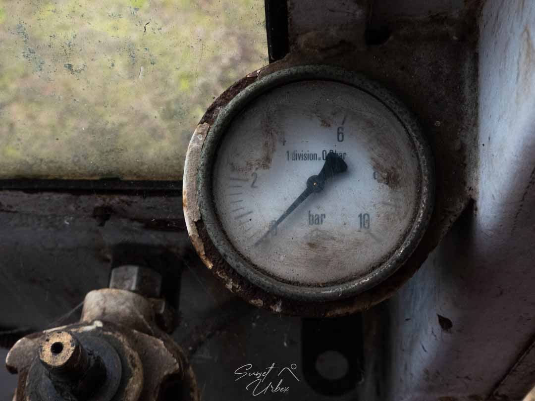 à l'intérieur d'une cabine