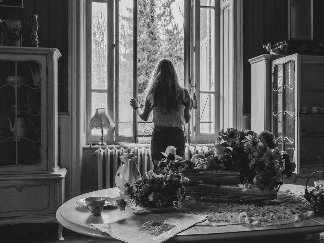 fille salle à manger du château banana