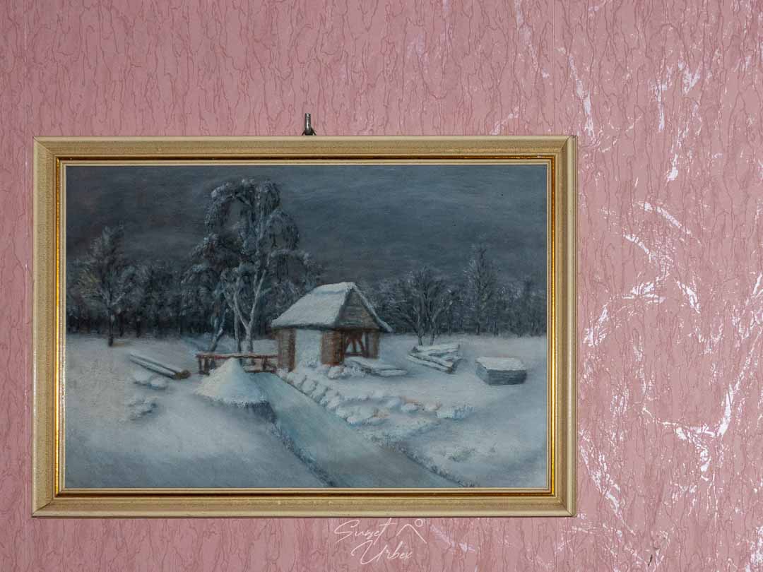 une peinture au château banana