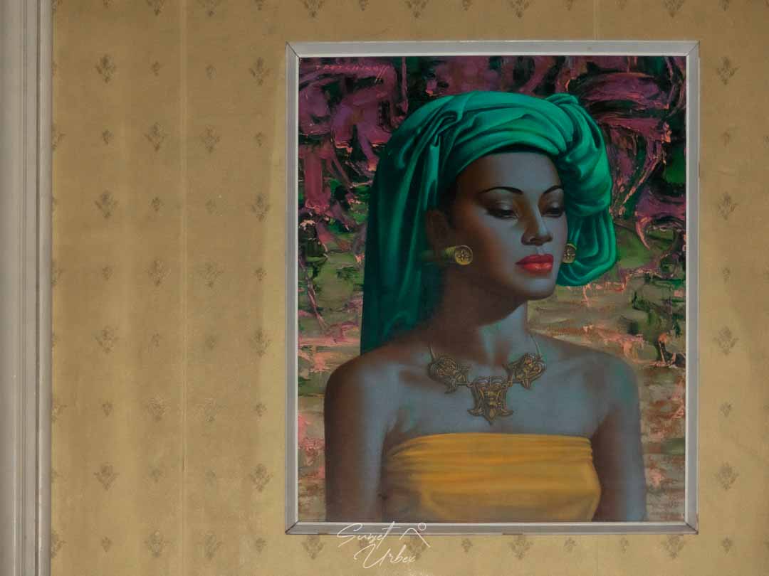 une peinture au château banana